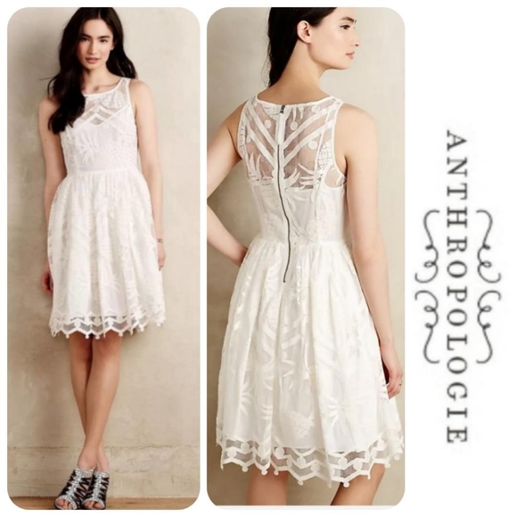 🆕Anthropologie🌷 Scalloped Lace Dress - Picture 2 of 10